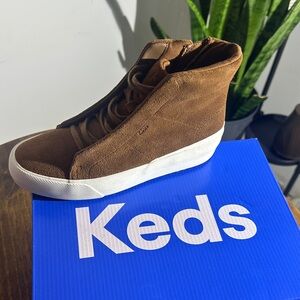 Keds Suede Brown Sneakers with White Sole